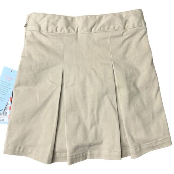 NEW Cat & Jack Girls' Pleated Khaki Uniform Skort Size 5 - Picture 9 of 11